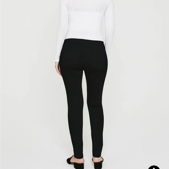 AG MATERNITY PRIMA Cigarette Leg Black Size 24 - Picture 2 of 11